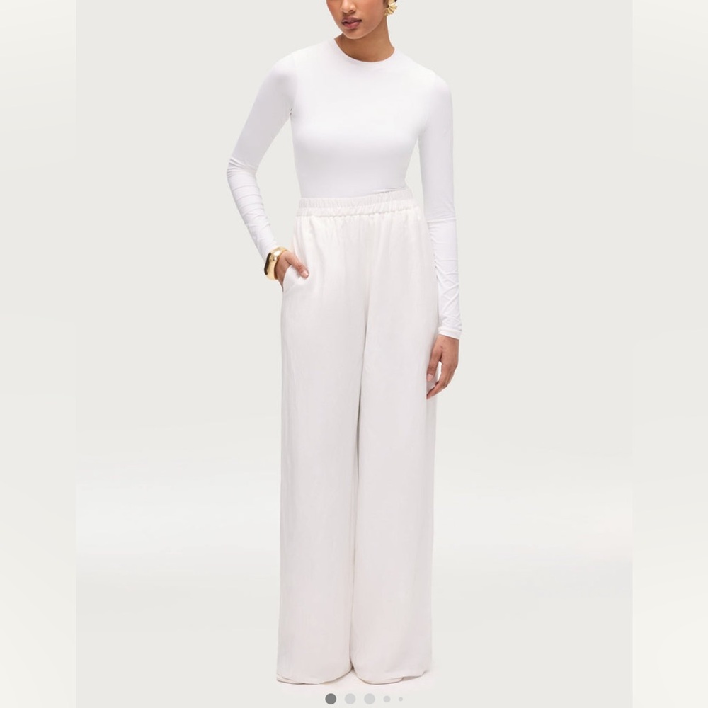 Veiled collection linen pant